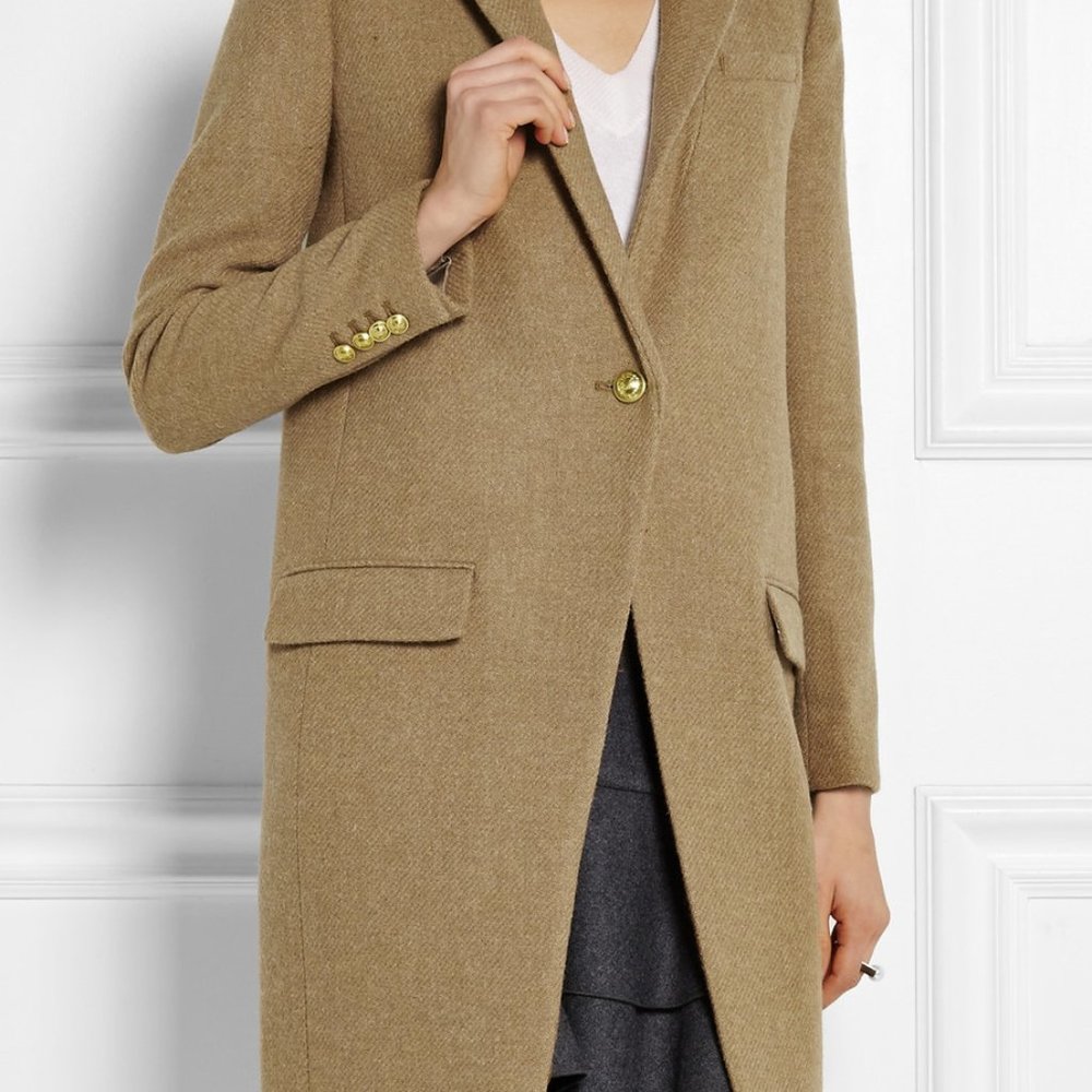 J.Crew Collection Harris Tweed Wool Coat